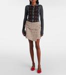 Балетки из искусственной кожи с бантом Ganni, Racing Red - фото 3