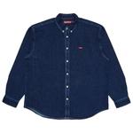 Рубашка Supreme Small Box Denim Shirt, Indigo - фото