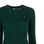 Поло Пони Кабельная вязка Джемпер Polo Ralph Lauren, Зеленый - фото 7