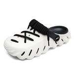 JEANSWEST Клоги унисекс черно-белые, цвет Black White - фото 5