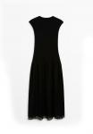 Платье Massimo Dutti Maxi dress, Black - фото 5