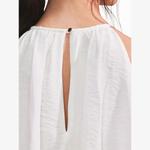 Платье мини Ro&Zo с запахом и ярусными рюшами, белый - фото 4