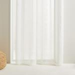 Занавес с вертикальными люверсами. El Corte Inglés, белый - фото