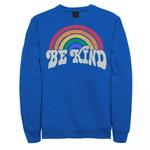 Мужской свитшот Fifth Sun Be Kind в стиле ретро с радугой Licensed Character - фото