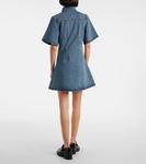 Джинсовое платье-рубашка Ami De Cœur Ami Paris, Used Blue - фото 3