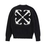 Off-White Mohair Arrow Knit Crewneck, цвет Черный/Бежевый - фото 2