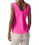 Розовый топ с V-образным вырезом Joseph Ribkoff - фото 3