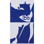 Полотенце для лица Burberry, белый синий - фото 2