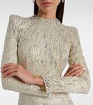 Платье Aurora с пайетками Jenny Packham, Citrine - фото 4