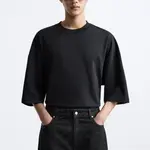 Футболка мужская черная Zara, черный - фото 3