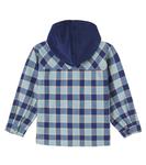 Фланелевая рубашка Faro с капюшоном в клетку Cozmo, Artic Blue - фото 3