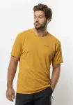 Футболка Jack Wolfskin "DELGAMI S/S M", цвет Curry - фото