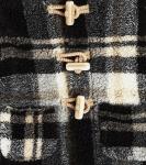 Дафлкот в клетку для малышей Il Gufo, черный - фото 3