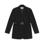 GANNI Приталенный блейзер, Black - фото