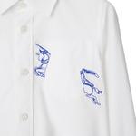 Детская рубашка Burberry, белый - фото 7