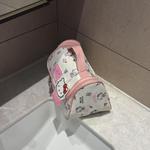Sanrio Косметичка hello kitty canvas handheld regular women's pink - фото 4