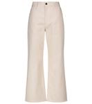 Хлопковые брюки-клеш с высокой талией Jil Sander, Open Beige - фото