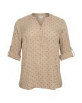 Блуза KAFFE CURVE Joy, бежевый - фото