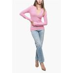 Разноцветный хлопковый свитер Victoria Beckham, Multicolor - фото 4