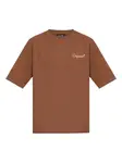 Футболка с вышивкой Dsquared2, коричневый - фото