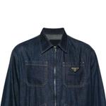 Мужская джинсовая куртка Prada, синий - фото 6