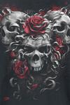 Футболка Spiral Skulls N' Roses, черный - фото 4