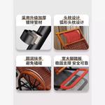 Fantasy Кресло-качалка из ротанга для пожилых, модель basic armrest, двойной слой, цвет brown, basic handrail style - фото 6