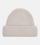 Кашемировая шапочка Beatris в рубчик Lisa Yang, песочный - фото