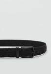 Ремень Mango Braided belt, Black - фото 3