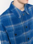 Клетчатая куртка-рубашка Gervon MARANT, синий - фото 5
