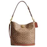 COACH Ивовая наплечная сумка - фото