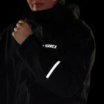 Женская куртка-дождевик Adidas с логотипом, черный - фото 9