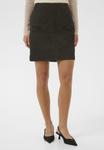 Юбка Kaffe Leather skirt, Black Coffee/Black - фото