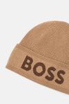 Шапка из смесовой шерсти Boss, бежевый - фото 2