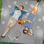 Одеяло для пикника Relaxdays, серый - фото 8