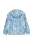 Куртка с джинсовым принтом Moncler Enfant, синий - фото 2
