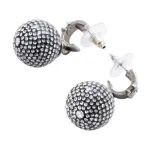 Coco Mark серьги sphere CHANEL, серебро - фото 3