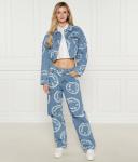 Куртка женская Hugo Blue джинсовая с принтом, синий - фото 2