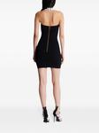 Трикотажное платье мини Balmain, черный - фото 4