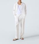 Льняные прямые брюки Dolce&Gabbana, белый - фото 2