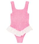 Слитный купальник Hunza G, розовый - фото