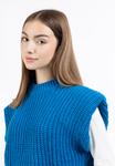 Тонкий вязаный свитер MYMO Sweater, синий - фото 3