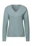 Джемпер Street One KUSCHELIGER V-NECK PULLOVER, Blau/Light Blue - фото 4