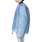 DIESEL Замковая бомбер куртка с принтом, Blue - фото 10