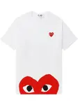 Футболка с принтом Comme Des Garçons Play, белый - фото