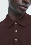 Рубашка поло Massimo Dutti, Bordeaux - фото 4