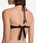 Топ бикини-бандо с тесьмой Oysho, черный - фото 5