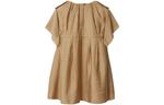 Детское платье Burberry, бежевый - фото 2