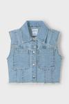 Детская джинсовая жилетка Mayoral, синий - фото 2