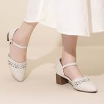 Сандалии на ремешках 4,7 см Women's Cigna, Ecru - фото 5